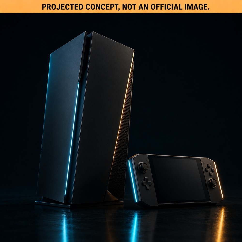 Concept art, not an official photo: Sony PlayStation 6 and Possible Handheld