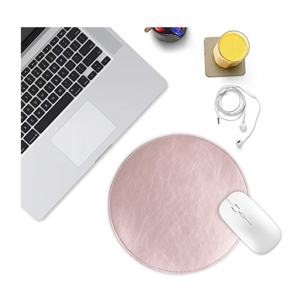 Abronda Round Leather Mouse Pad
