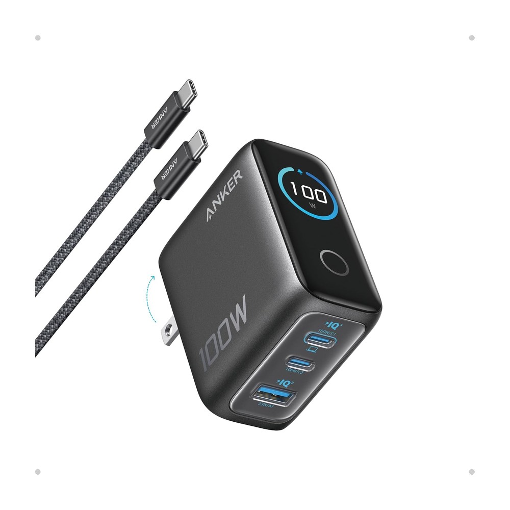 Anker 100W Charger with Smart Display