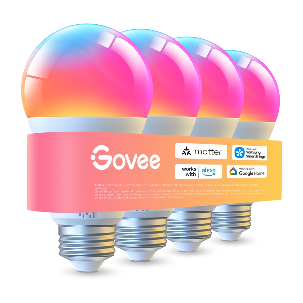 Govee Smart Bulb A19 (4-Pack)